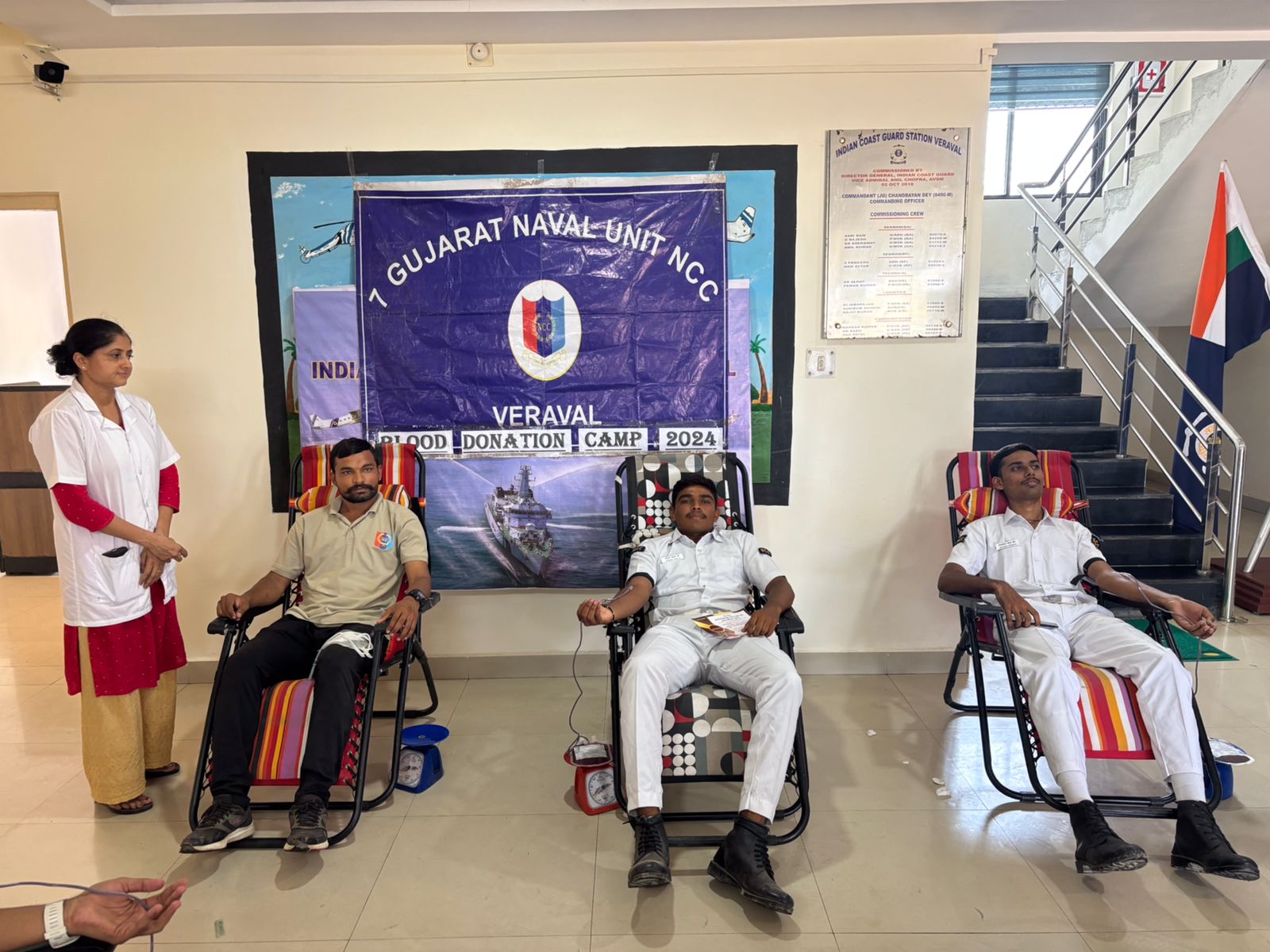 Blood Donation by NCC Naval Unit