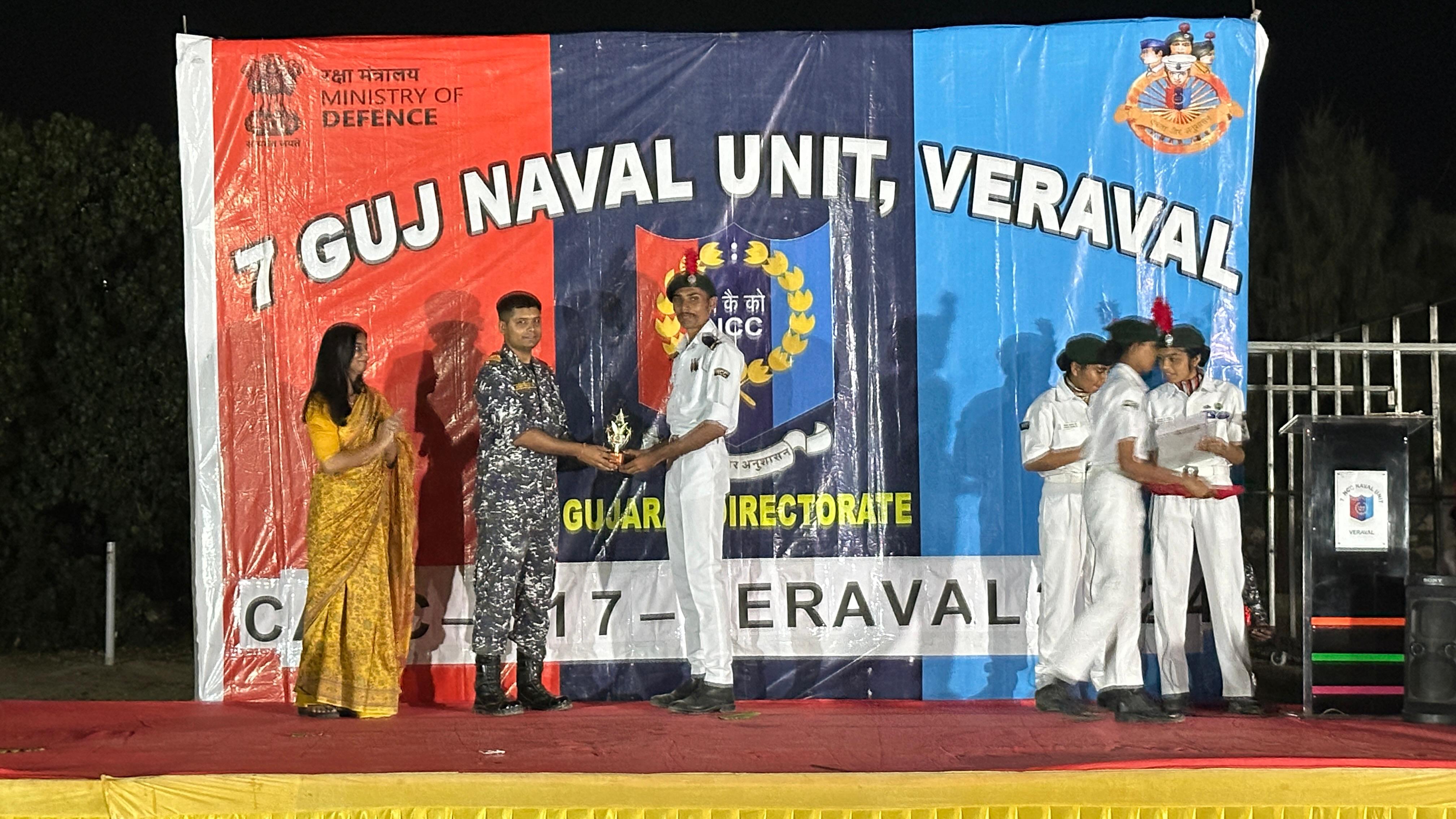 NCC Cadets making Government Science College, Veraval proud