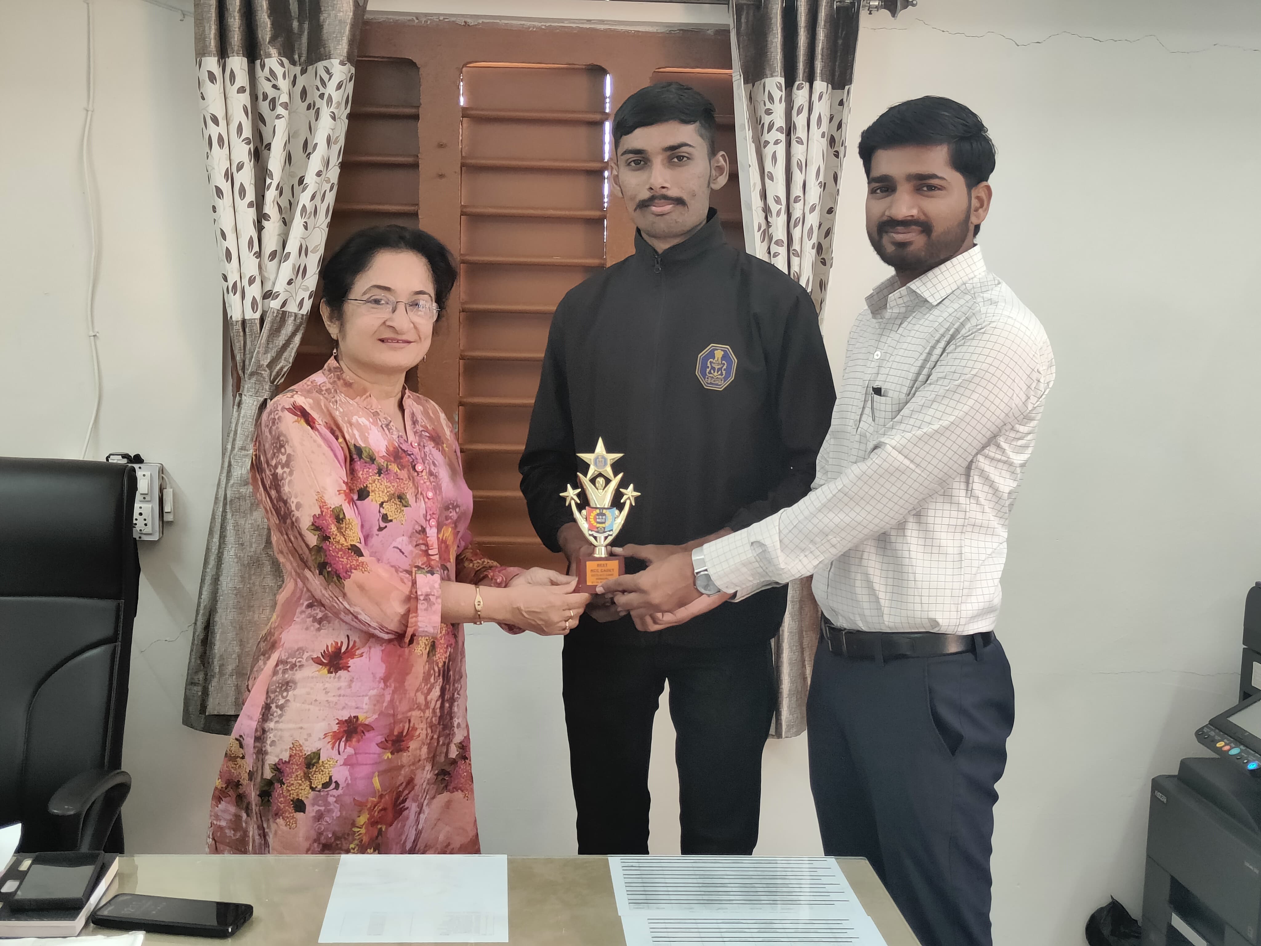 NCC Cadets making Government Science College, Veraval proud