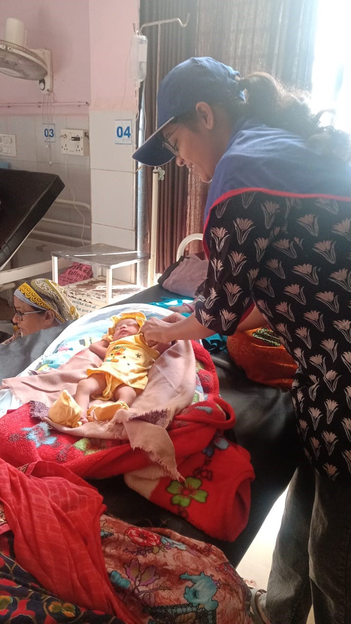 NSS Unit of Government Science College, Veraval, organized a hospital volunteering event