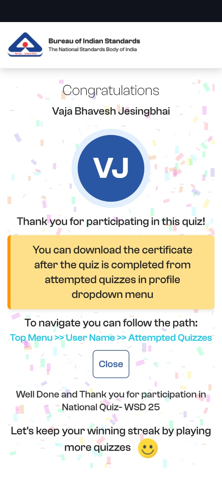 World Standards Day 2025 | Online Quiz Competition