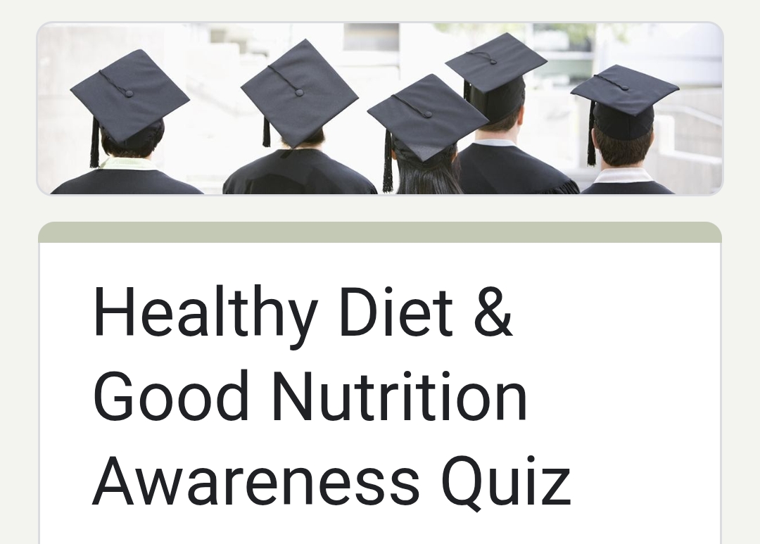 Healthy Diet & Good Nutrition Awareness Quiz | Fit India