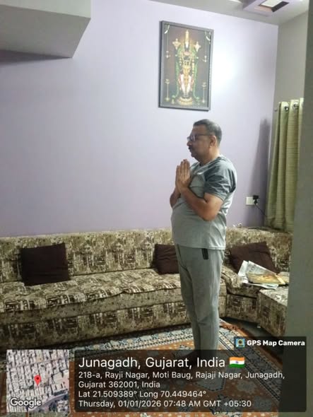 Online Suryanamaskar Dhyan Satra on 01 January 2026