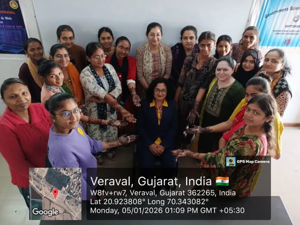 Mehandi Competition Under Fine Arts Band