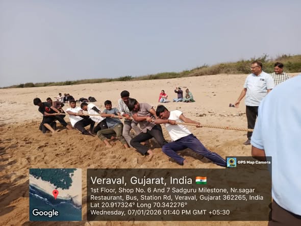 Tug of War Competition (Boys) Under Sports Band