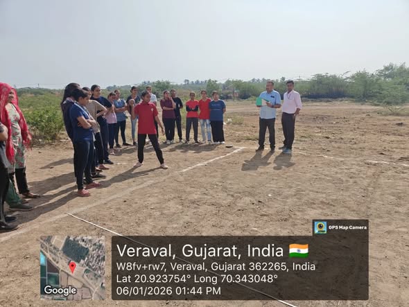 Shot Put Competition under sports band