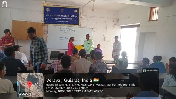 UDISHA Initiative: Expert Talk on Career Guidance and Competitive Exams at GSC Veraval