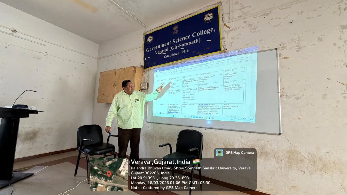 UDISHA Initiative: Expert Talk on Career Guidance and Competitive Exams at GSC Veraval