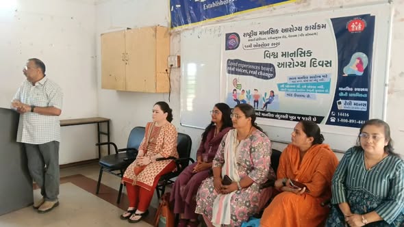 🧠 World Mental Health Day Celebration | Government Science College, Veraval 💚